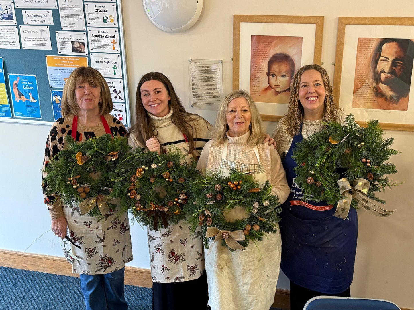 Christmas Wreath Workshop. Thursday 4th December 7pm St Johns Church Centre