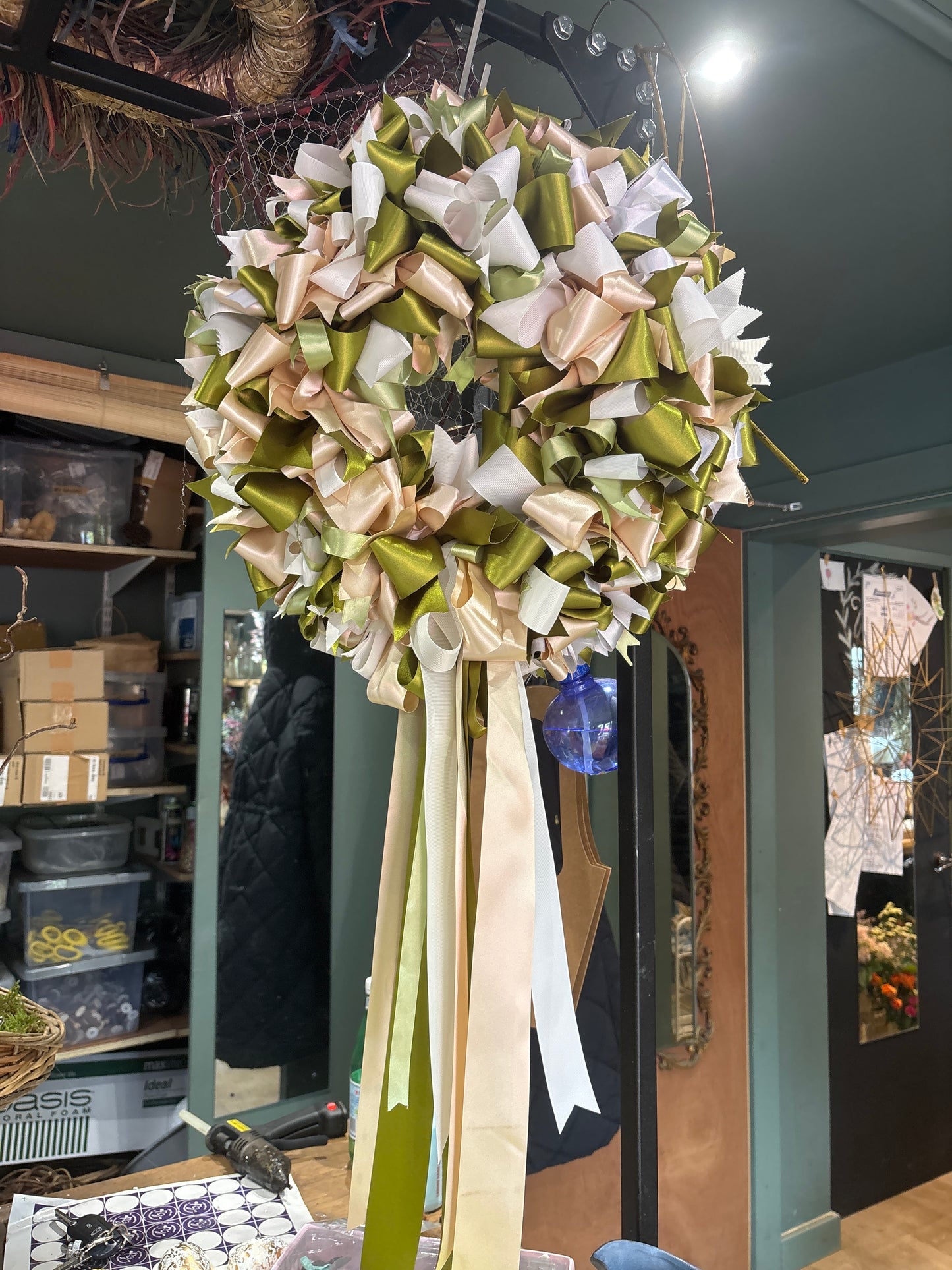 Ribbon Bow Wreath