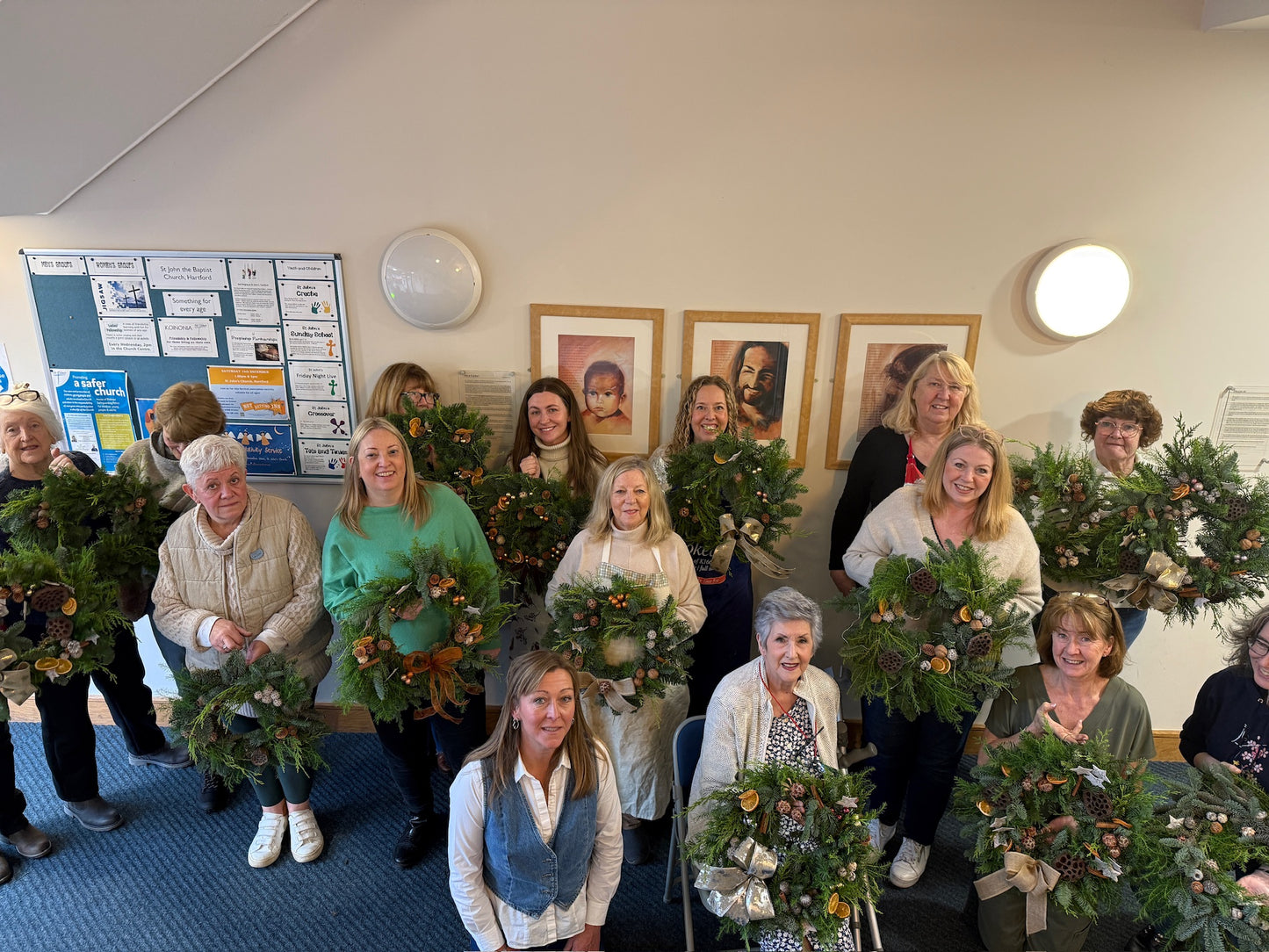 Christmas Wreath Workshop. Thursday 4th December 7pm St Johns Church Centre