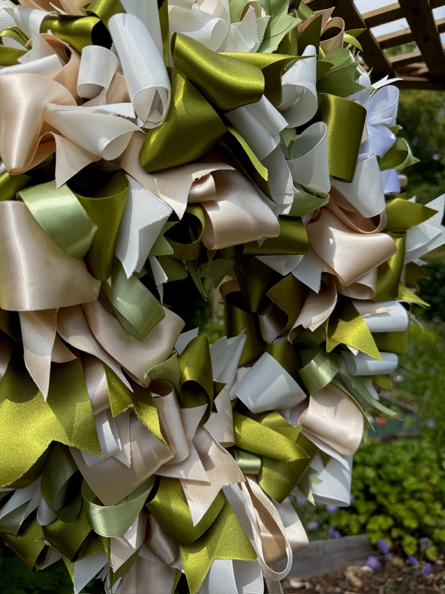 Ribbon Bow Wreath 50cm