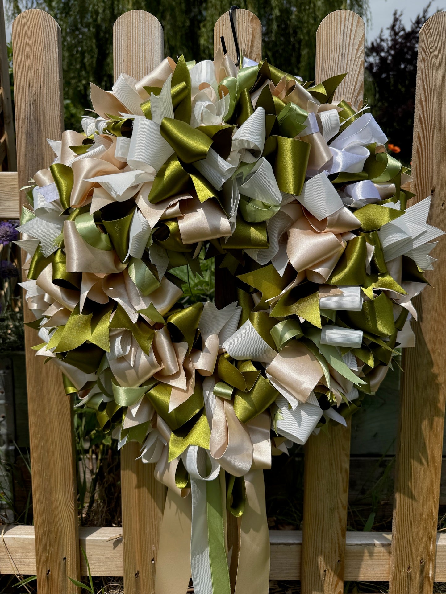 Ribbon Bow Wreath 50cm