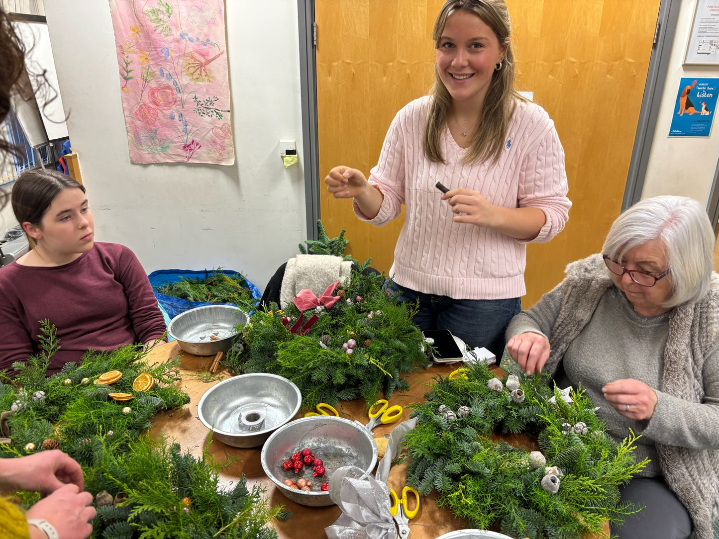 Christmas Wreath Workshop. Thursday 4th December 7pm St Johns Church Centre