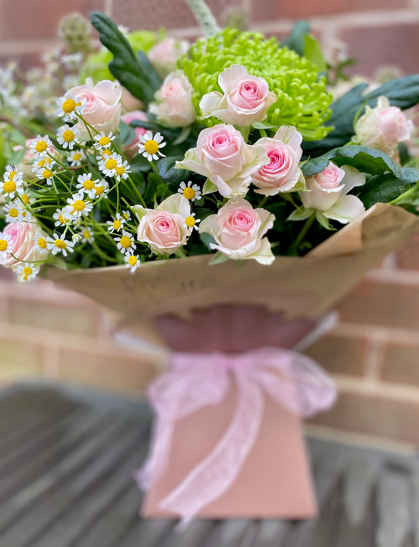 All the Pinks Hand Tied Bouquet