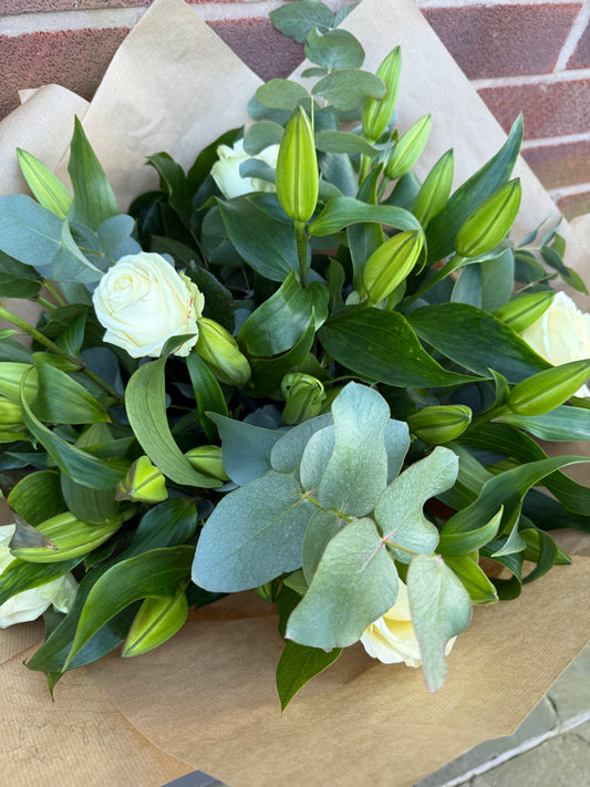 Mother’s Day Lily and Rose bouquet