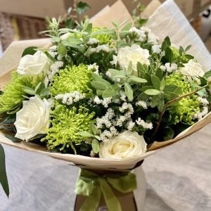 Classic White and Green Bouquet