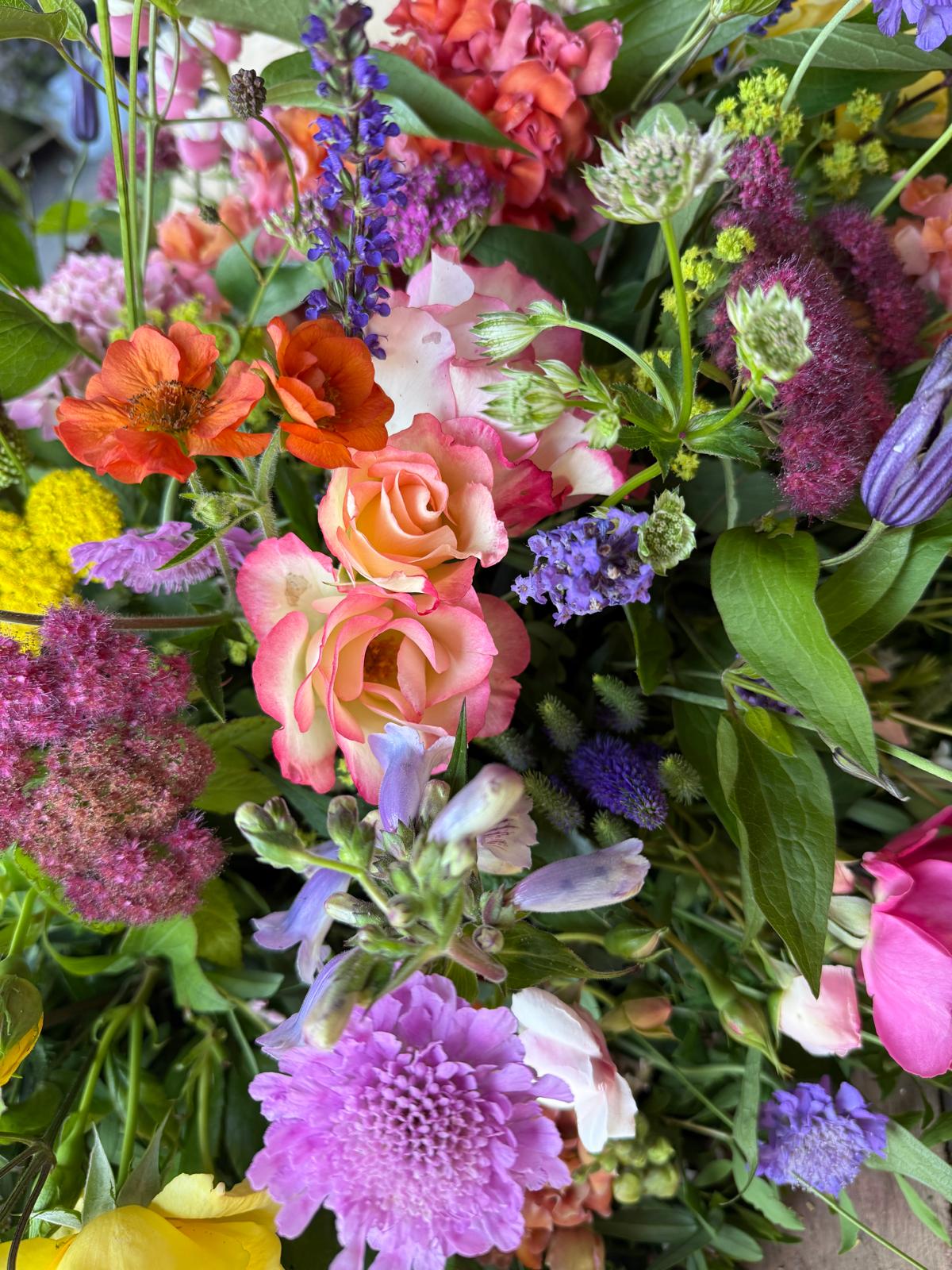 Pick your own flowers and hand tied bouquet workshop Wednesday 22nd July 6.30pm