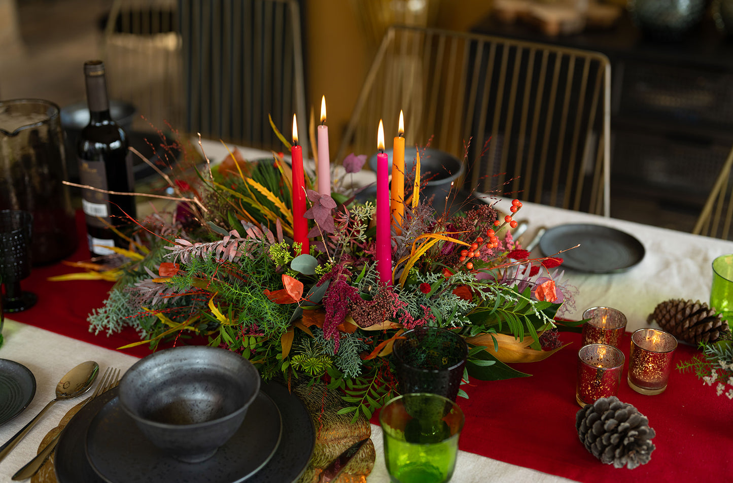Fresh and Festive Grande table arrangement