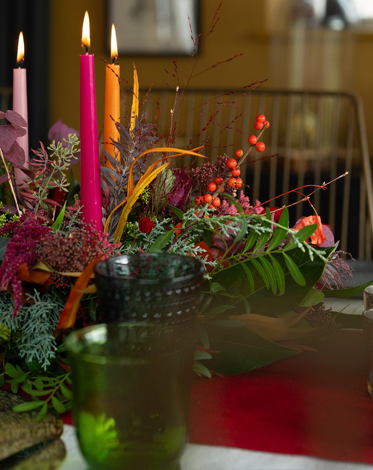 Fresh and Festive Grande table arrangement