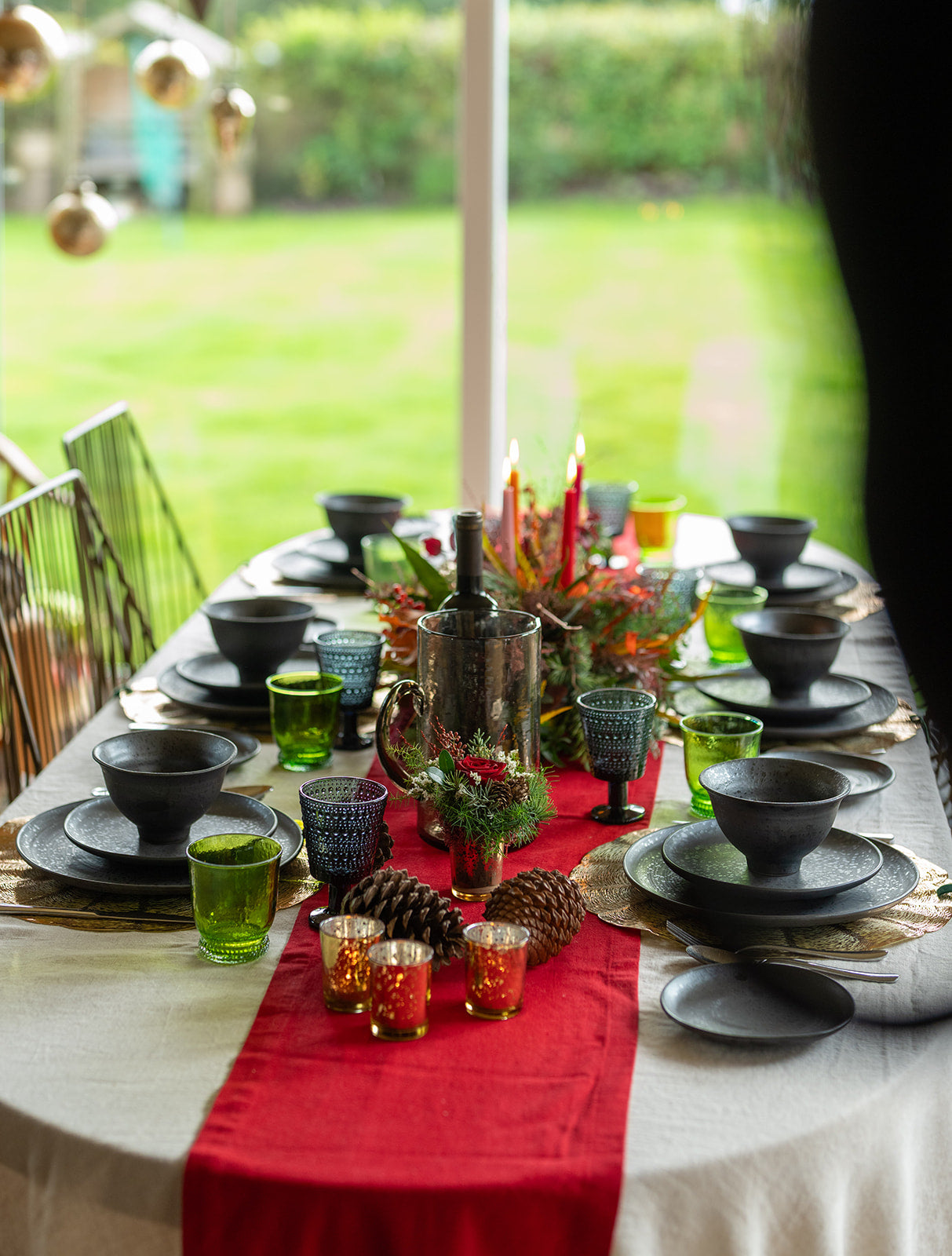 Fresh and Festive Grande table arrangement