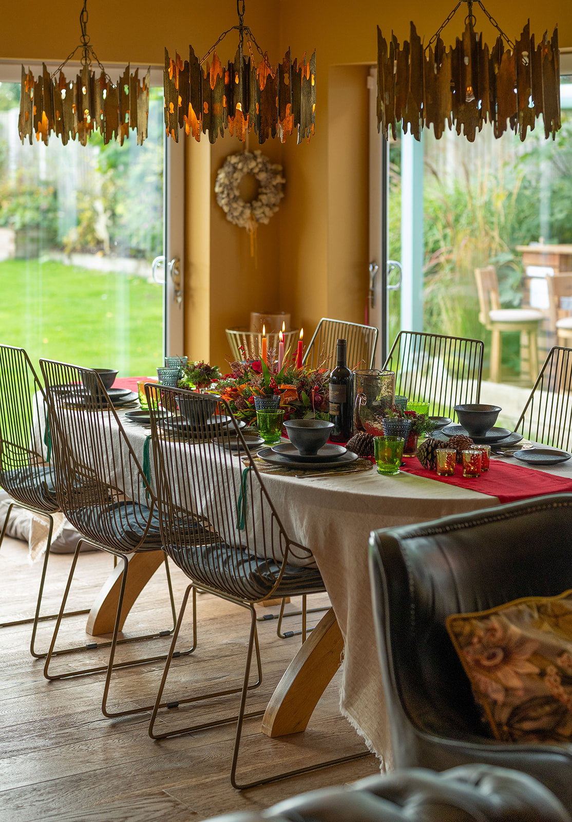 Fresh and Festive Grande table arrangement