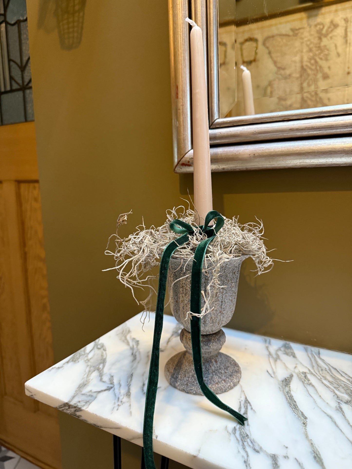 Christmas Candle Urn Arrangement