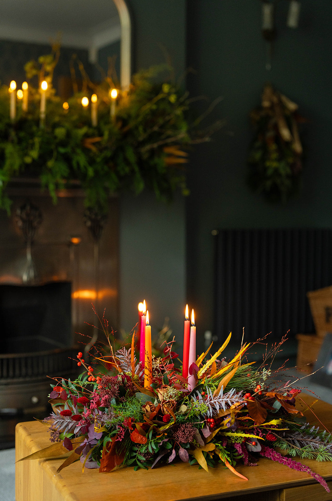 Fresh and Festive Grande table arrangement