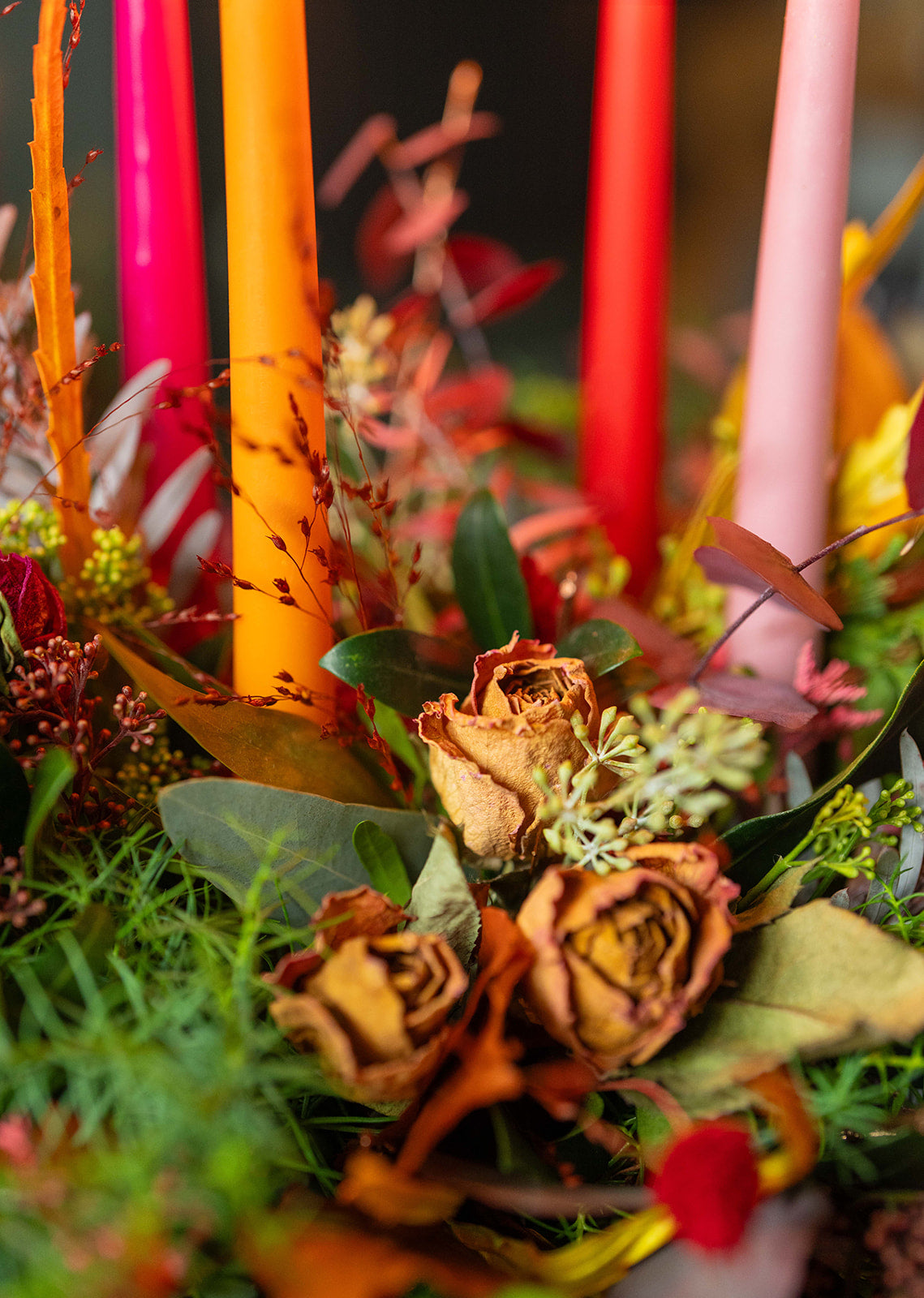 Fresh and Festive Grande table arrangement