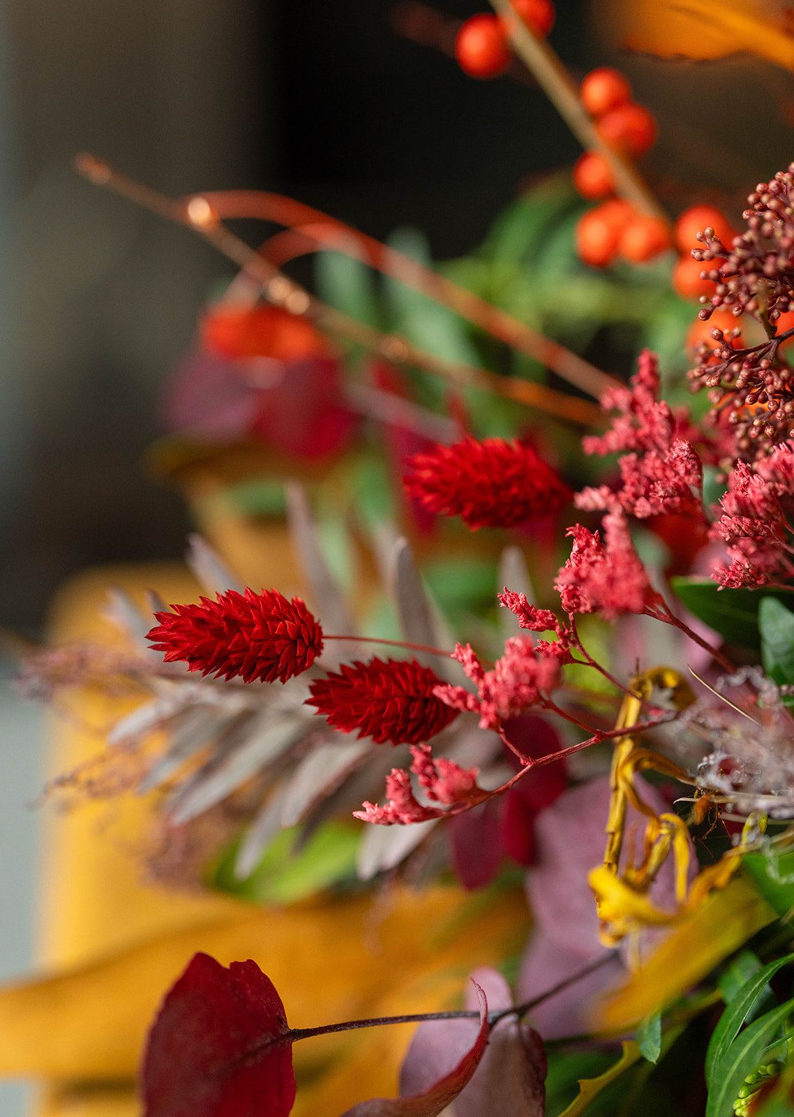 Fresh and Festive Grande table arrangement