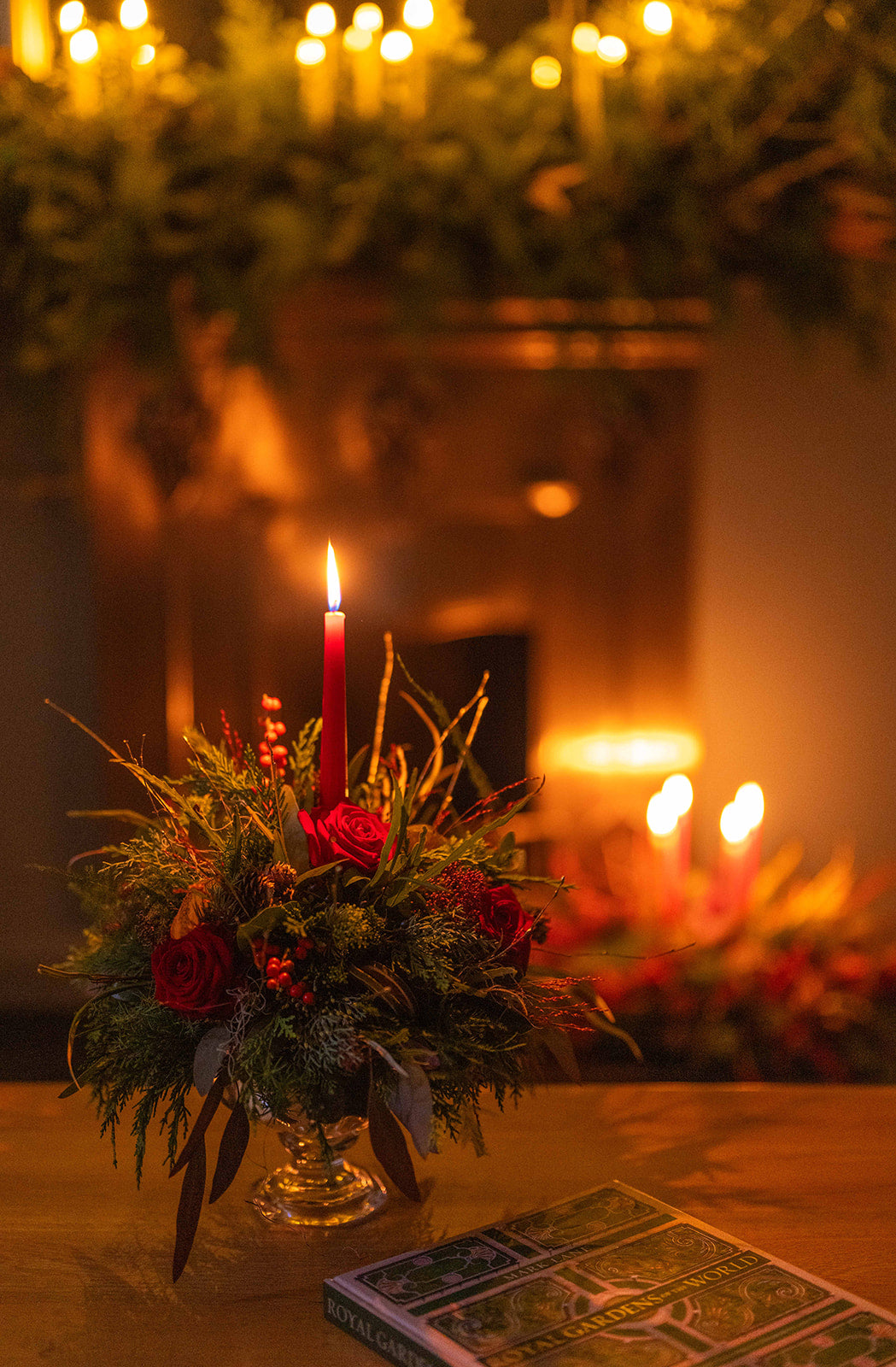 Christmas Bon Bon dish arrangement