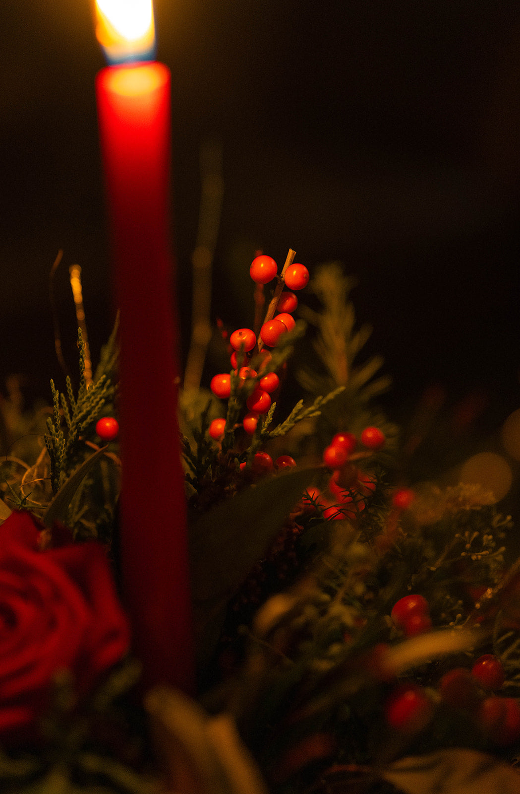 Christmas Bon Bon dish arrangement